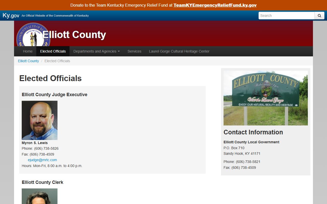 Elliott County jail mugshots sheriff and jailer contact source