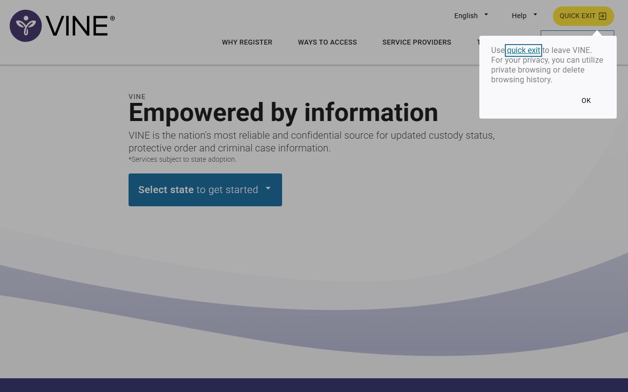 Elliott County jail mugshots VINELink custody notification portal